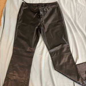 Women’s Guess genuine leather pants Size 2. Lightly worn.